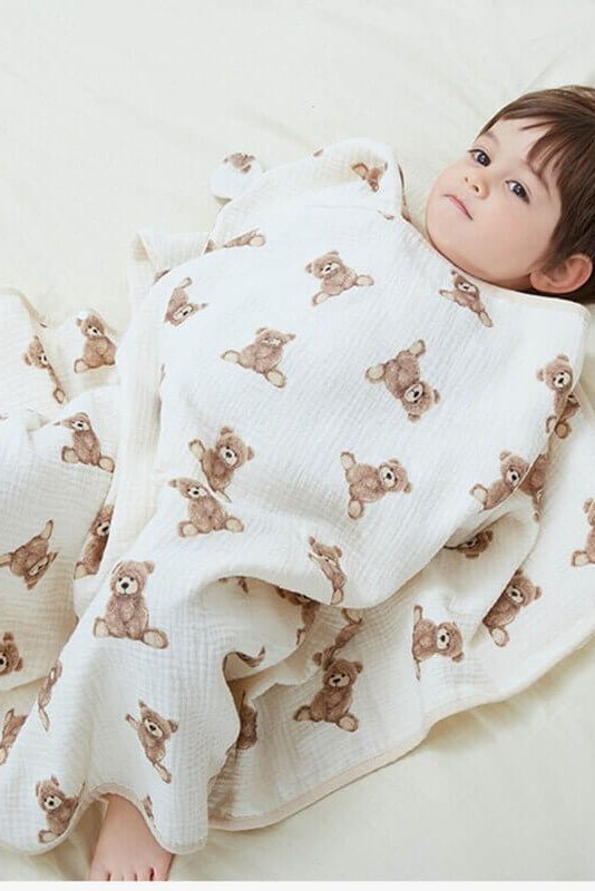 Cozy Crew Club - Baby Bear Hooded Bath Towel