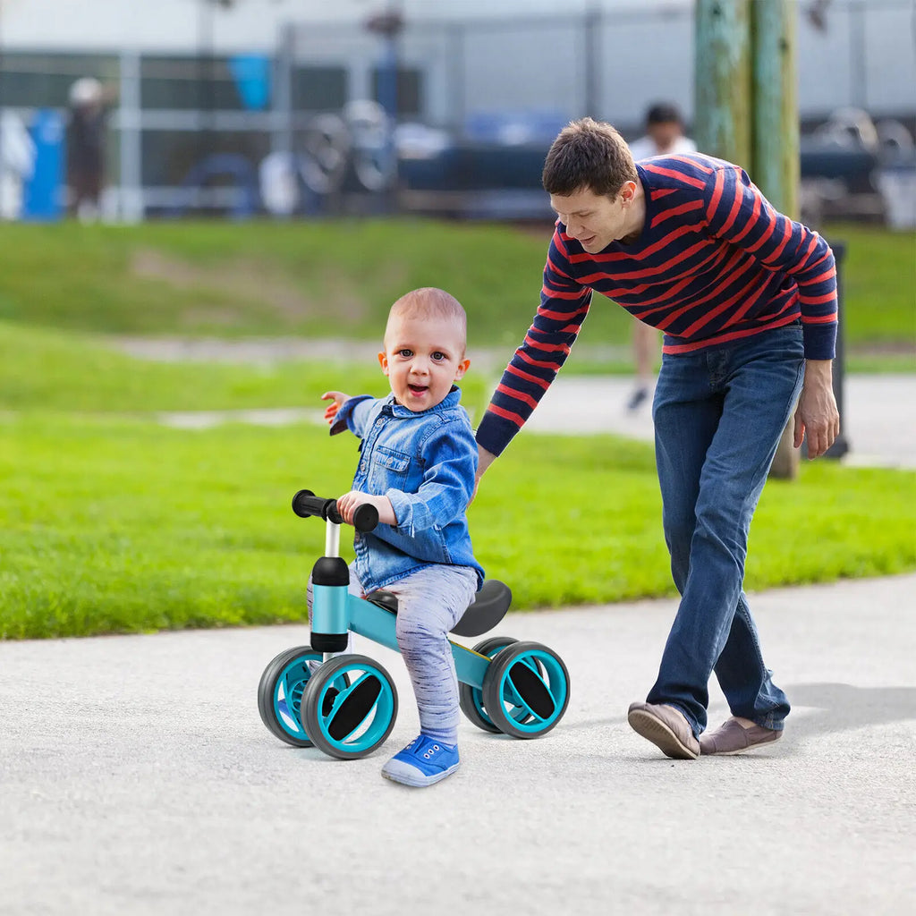 Baby Balance Bike with 4 Wheels