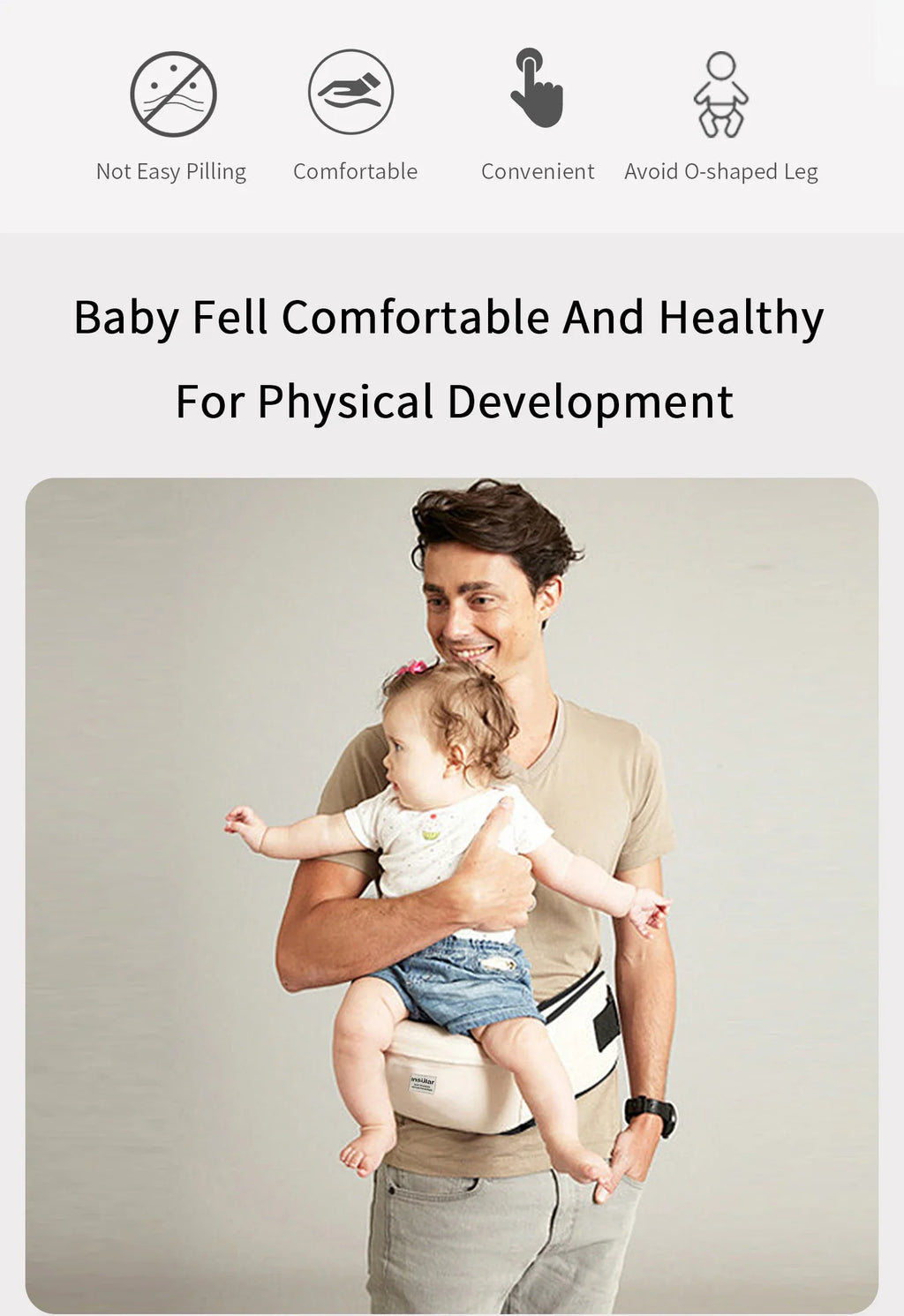 Hip Seat Style Baby Carrier