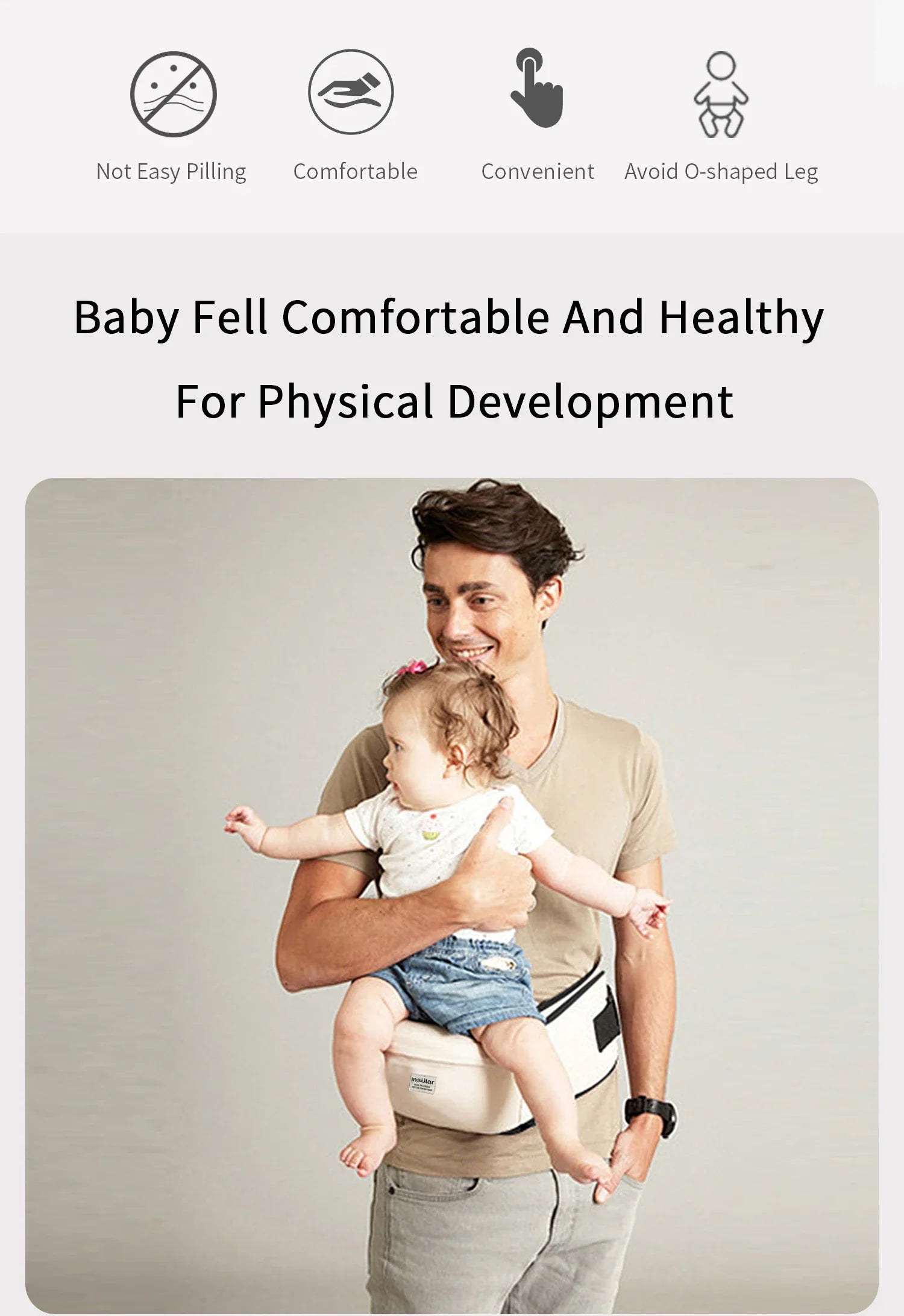 Hip Seat Style Baby Carrier