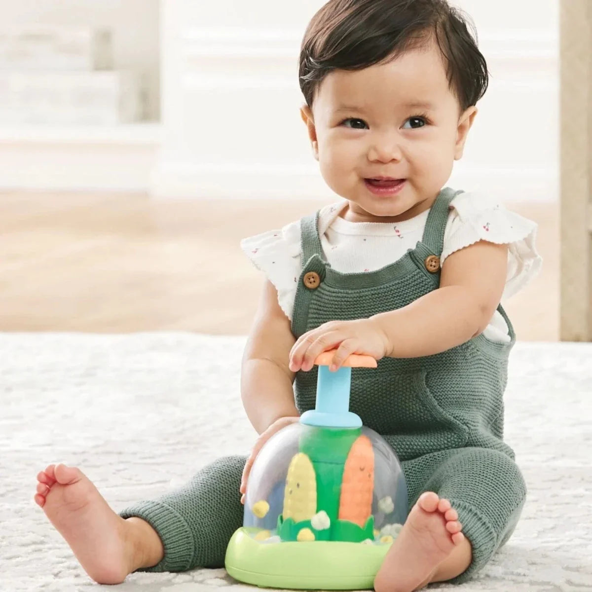 Skip Hop Farmstand Push & Spin Baby Walker Toy