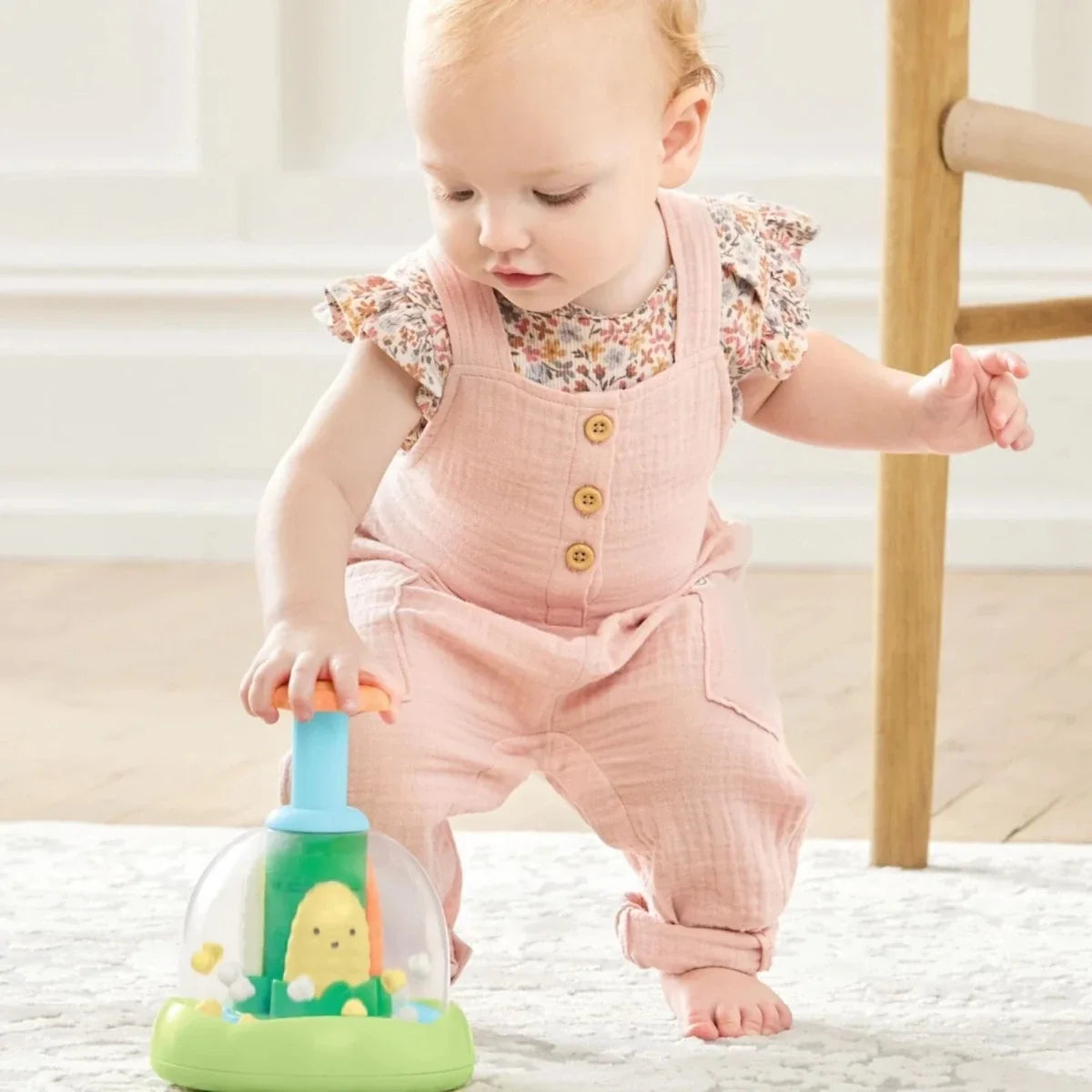 Skip Hop Farmstand Push & Spin Baby Walker Toy