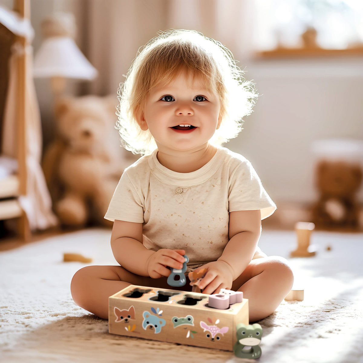 Speedy Monkey Wooden Animal Shape Box
