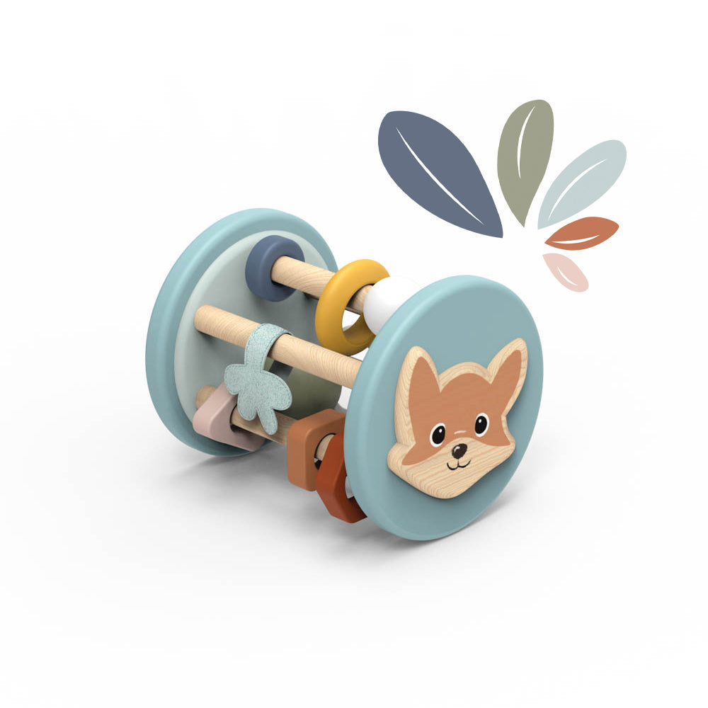 Speedy Monkey Big Wooden Roller Rattle