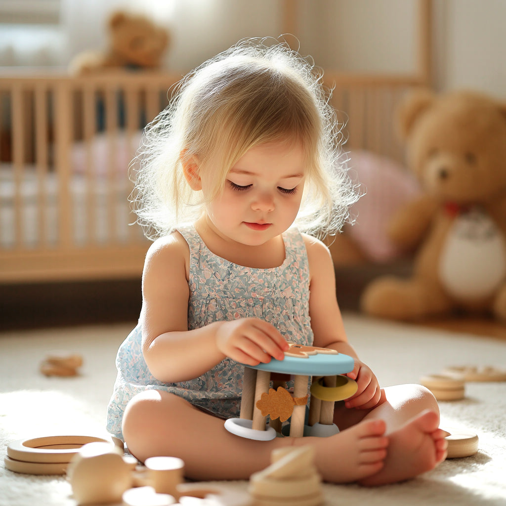 Speedy Monkey Big Wooden Roller Rattle
