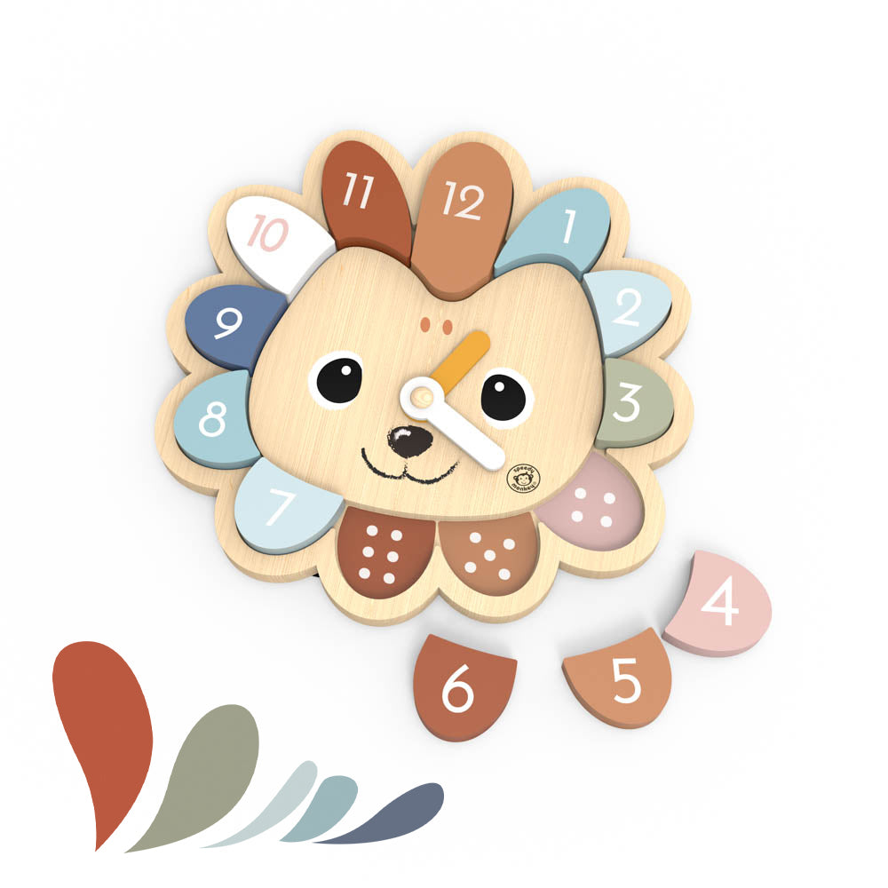 Speedy Monkey Wooden Hedgehog Clock Game