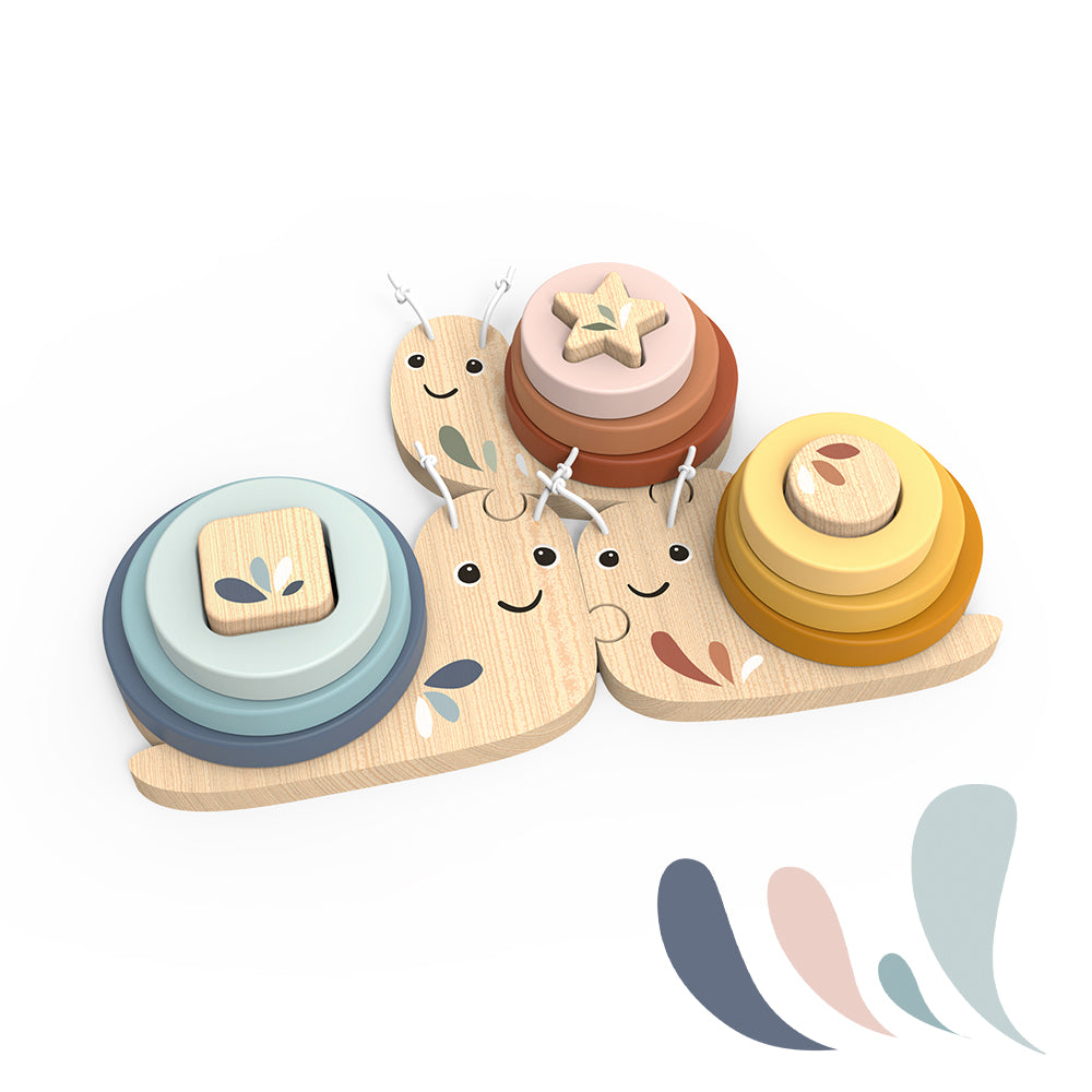 Speedy Monkey Wooden Snail Educational Game