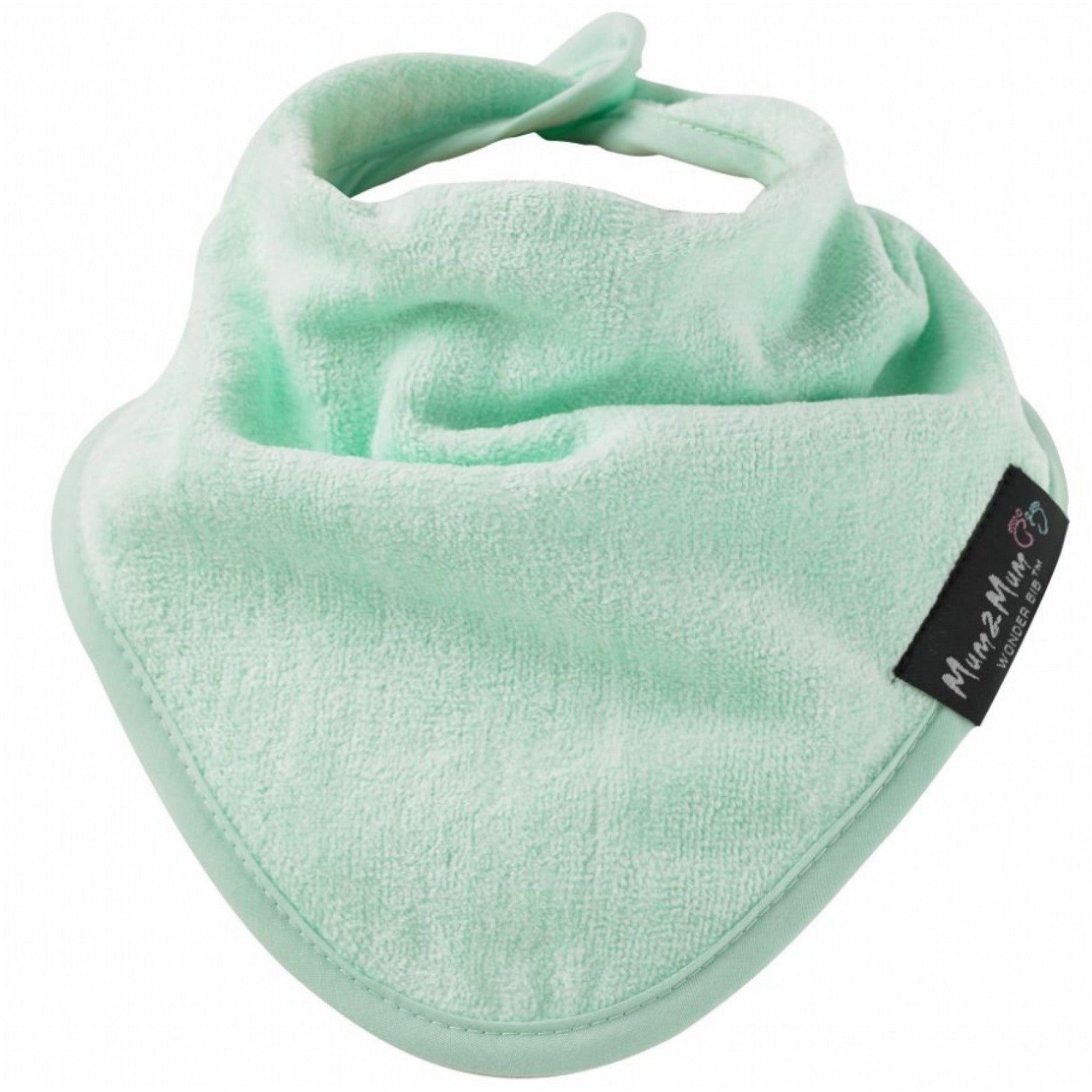 Achetez-en 2 et obtenez-en 1 à moitié prix | Lot de 3 bavoirs style bandana Mum 2 Mum - Citron, Menthe et Pierre 