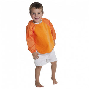 2 PACK - Mum 2 Mum Long Sleeved Wonder Bibs in Navy / Orange