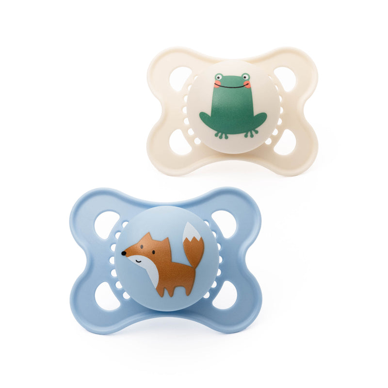 MAM Original Soother Blue Design - 0-6m - 2 Pack