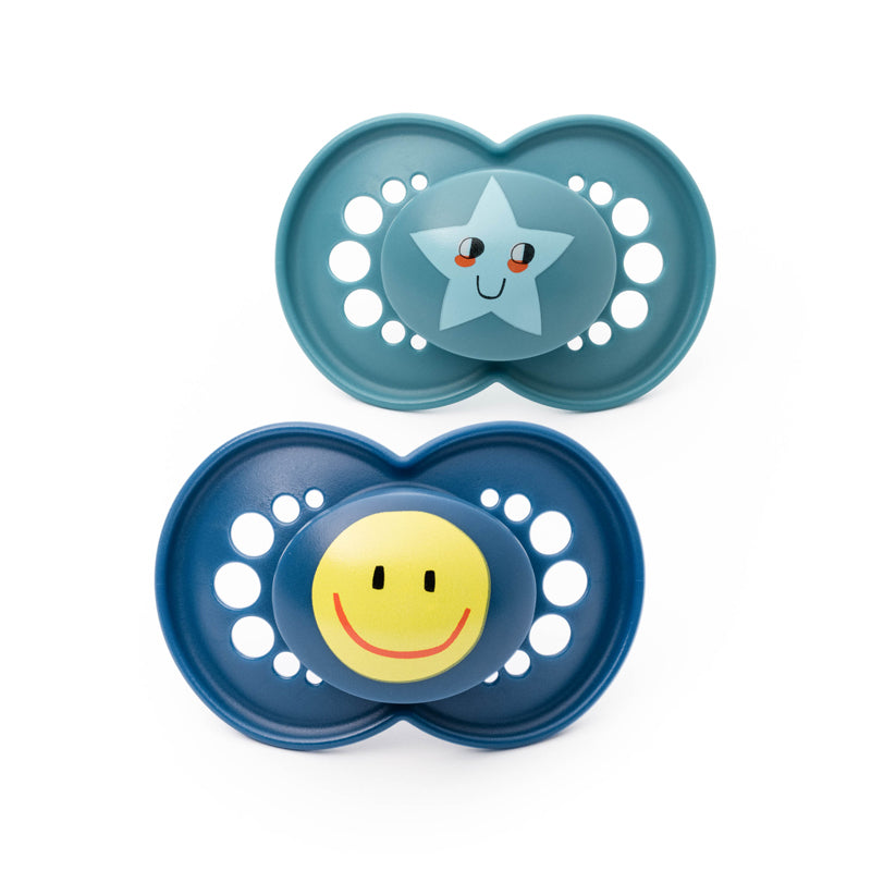 MAM Original Soother Blue Design - 6-18m - 2 Pack