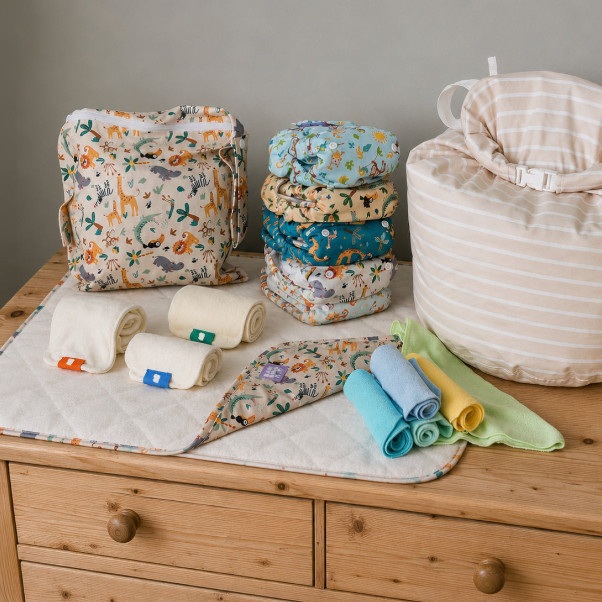 Bambino Mio Everything Reusable Nappy Bundle - Garden Party & Pastels