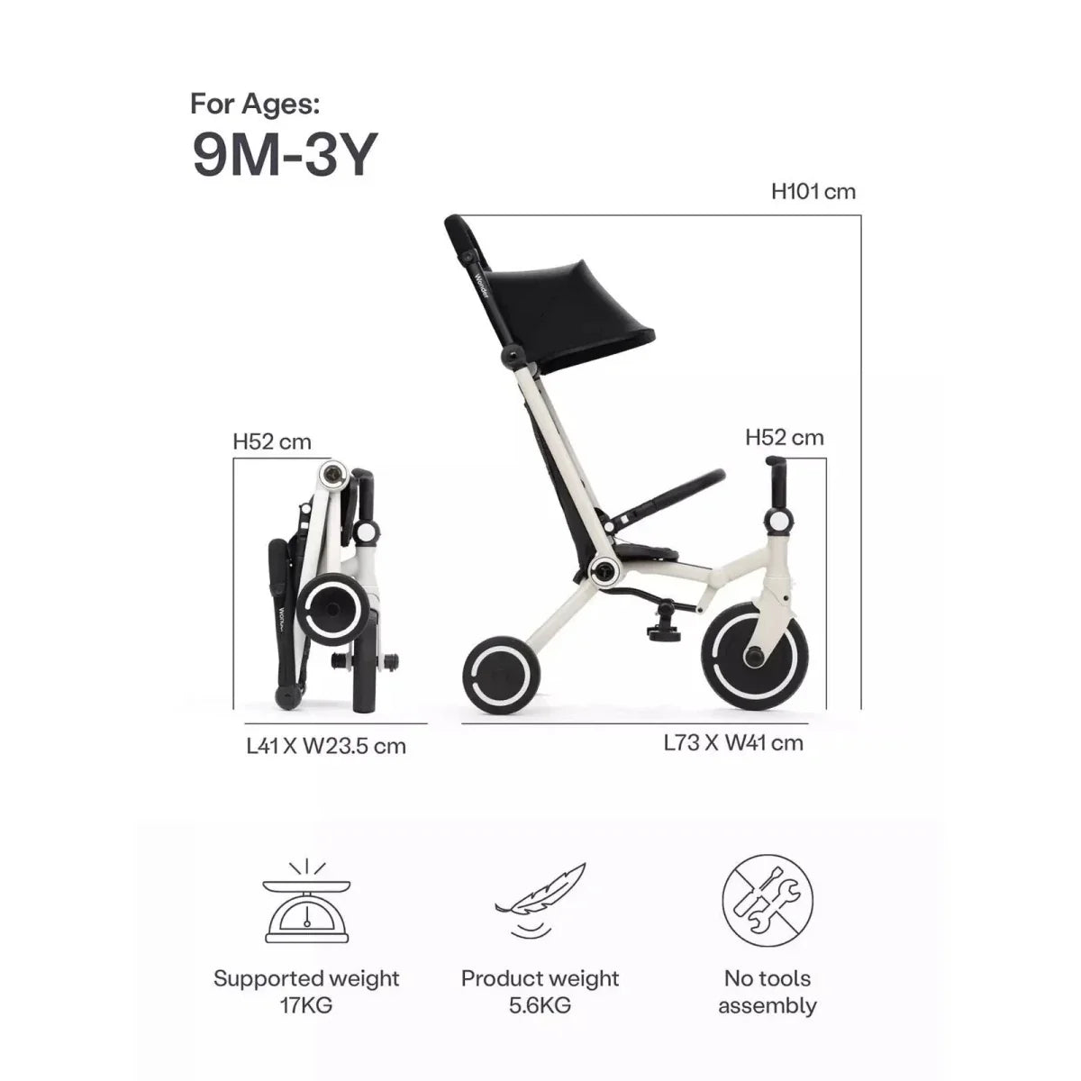 smarTrike Wonder Trike - Moonlight