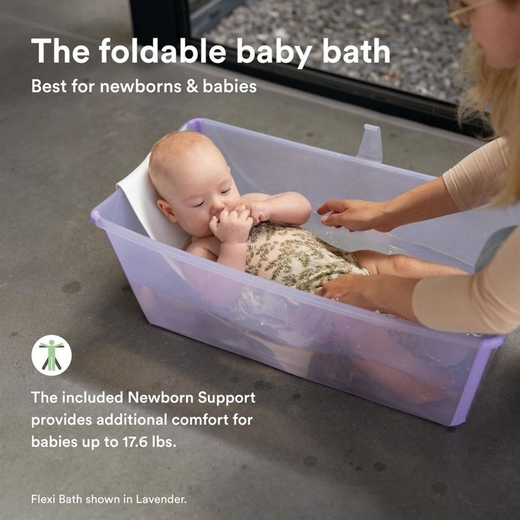 Stokke Flexi Bath Baby Bath & Flexi Bath Newborn Support Bundle - Ocean Blue