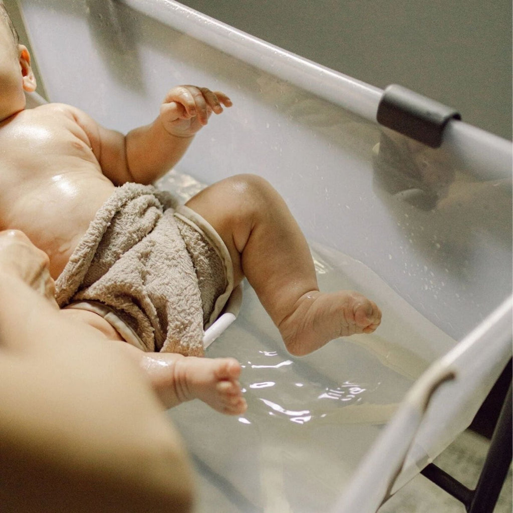 Stokke Flexi Bath Baby Bath & Flexi Bath Newborn Support Bundle - Ocean Blue