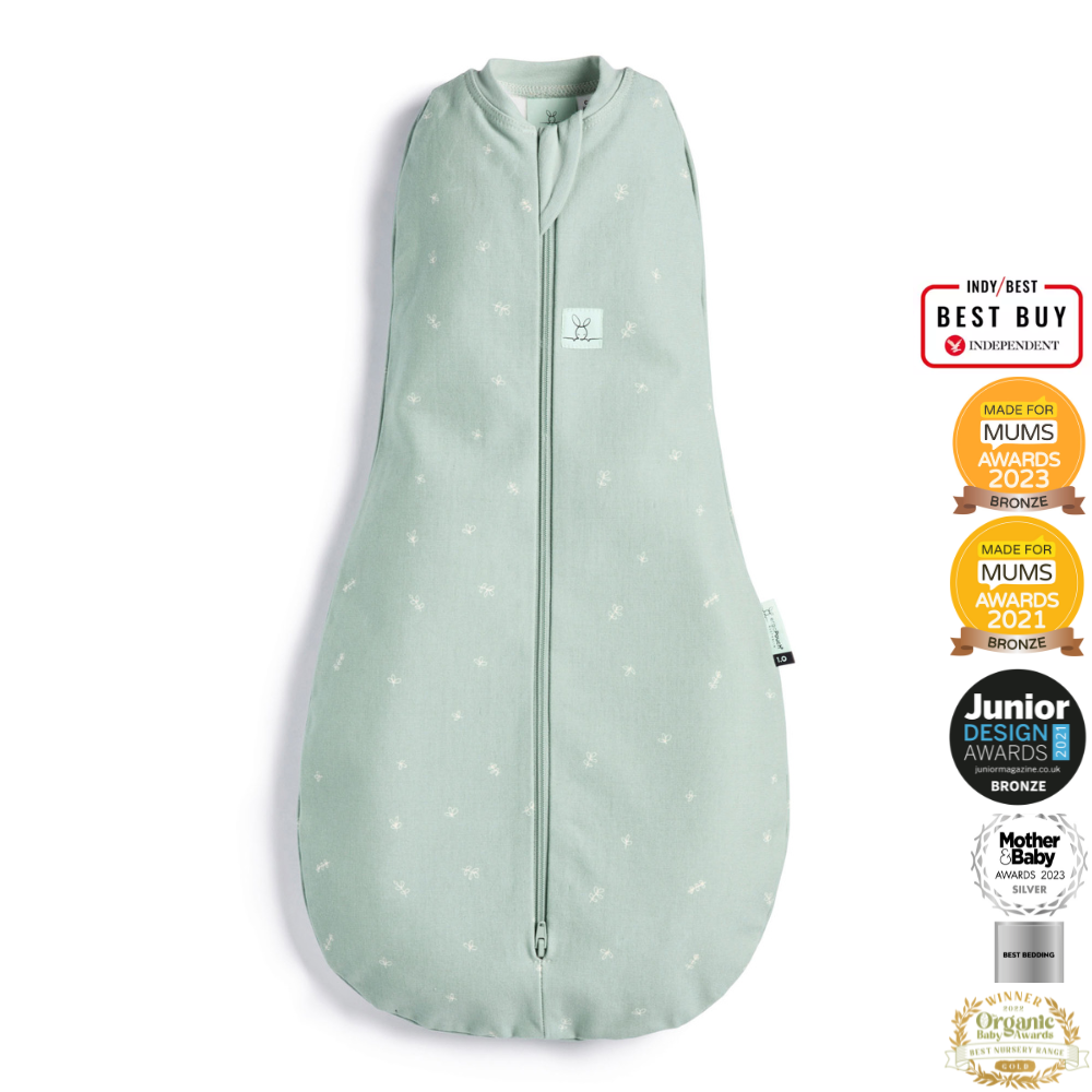 ergoPouch - Organic All Year Cocoon Swaddle Sleeping Bag - Sage - 1.0 TOG