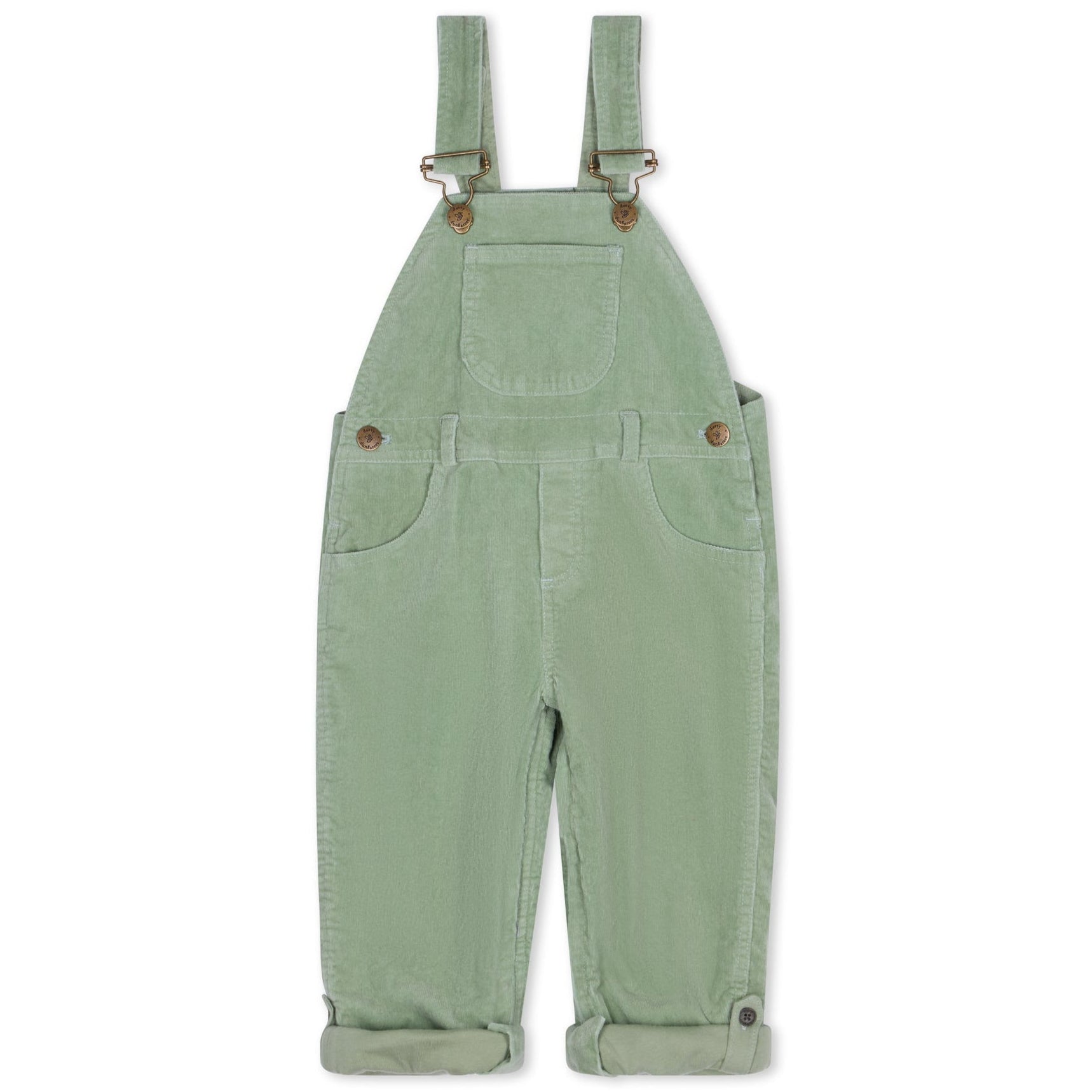 Dotty Dungarees Corduroy Dungarees - Sage