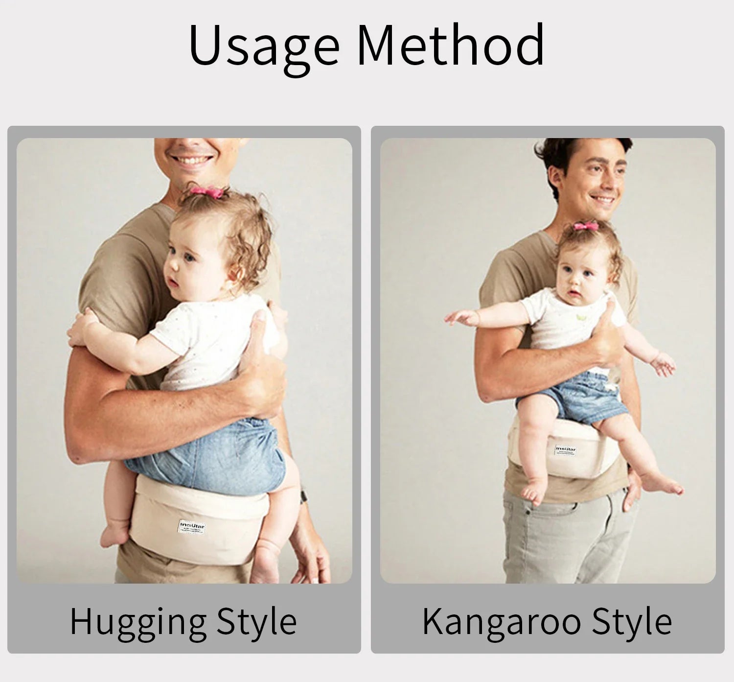 Hip Seat Style Baby Carrier