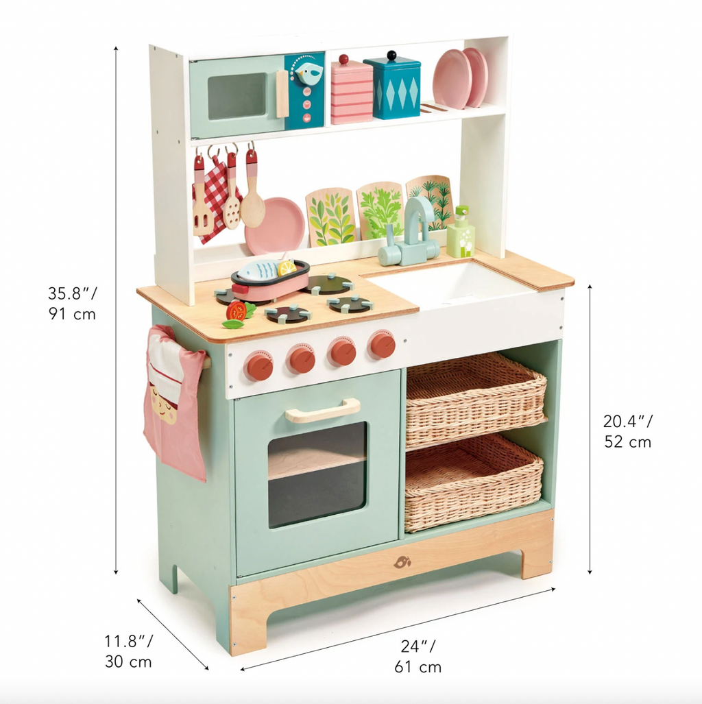 Wooden Kitchen Range Playset
