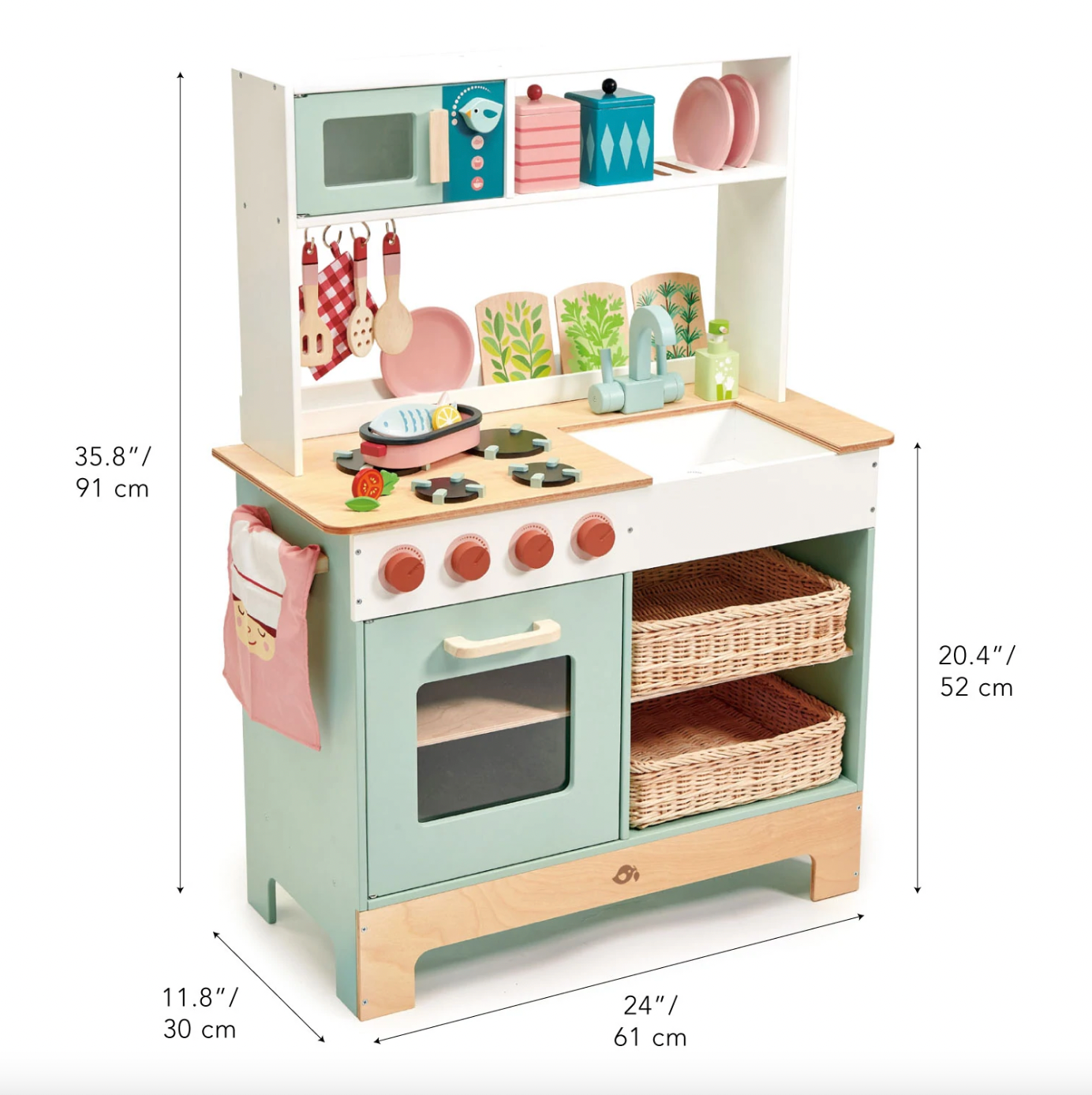 Wooden Kitchen Range Playset