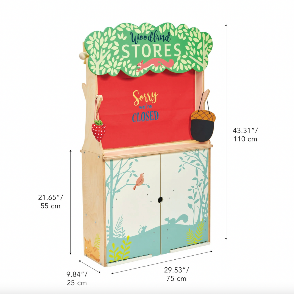 Wooden Reversible Woodland Stores & Theatre