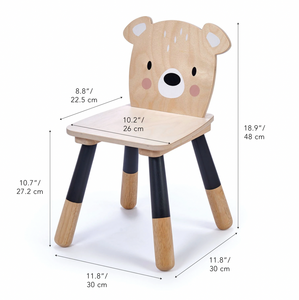 Tender Leaf Toys Wooden Forest Chair - Bear