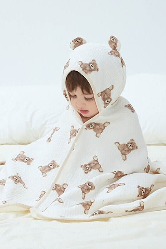 Cozy Crew Club - Baby Bear Hooded Bath Towel