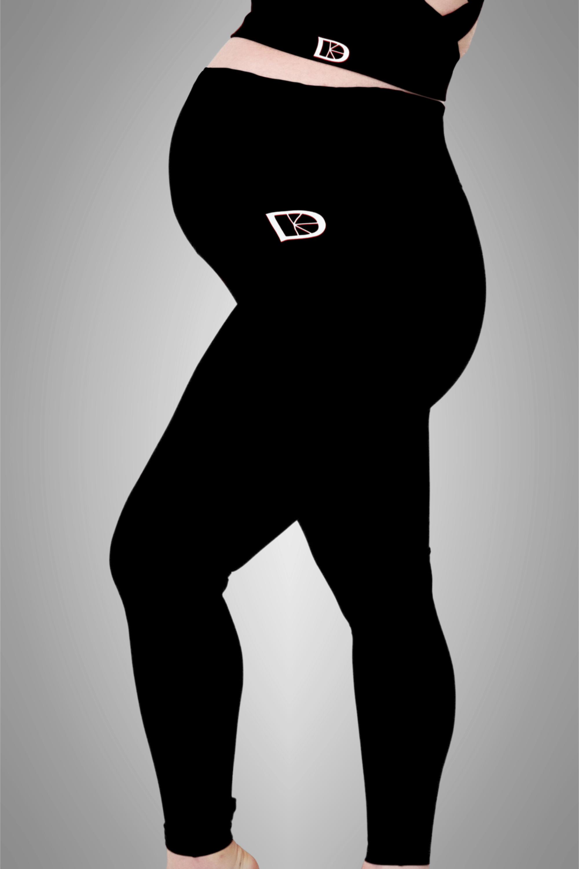 Classic Comfort Maternity Leggings - Black