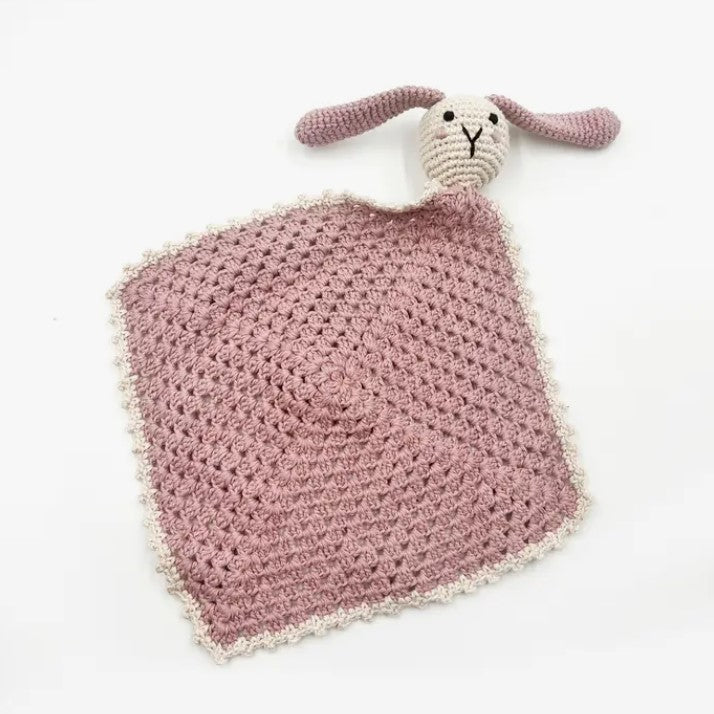 Sleepy Bunny Comforter Blanket - Dusty Pink