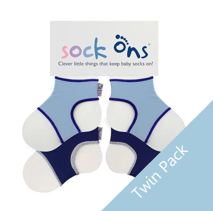 Sock Ons - 0-6 Months - Buy Two & Save - BLUES & UNISEX