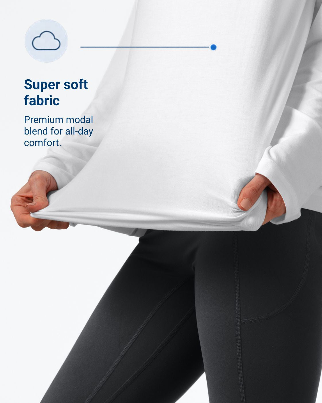 Comfa Adult Fidget-T Long-Sleeved - Sensory Clothing with built-in pop fidgets