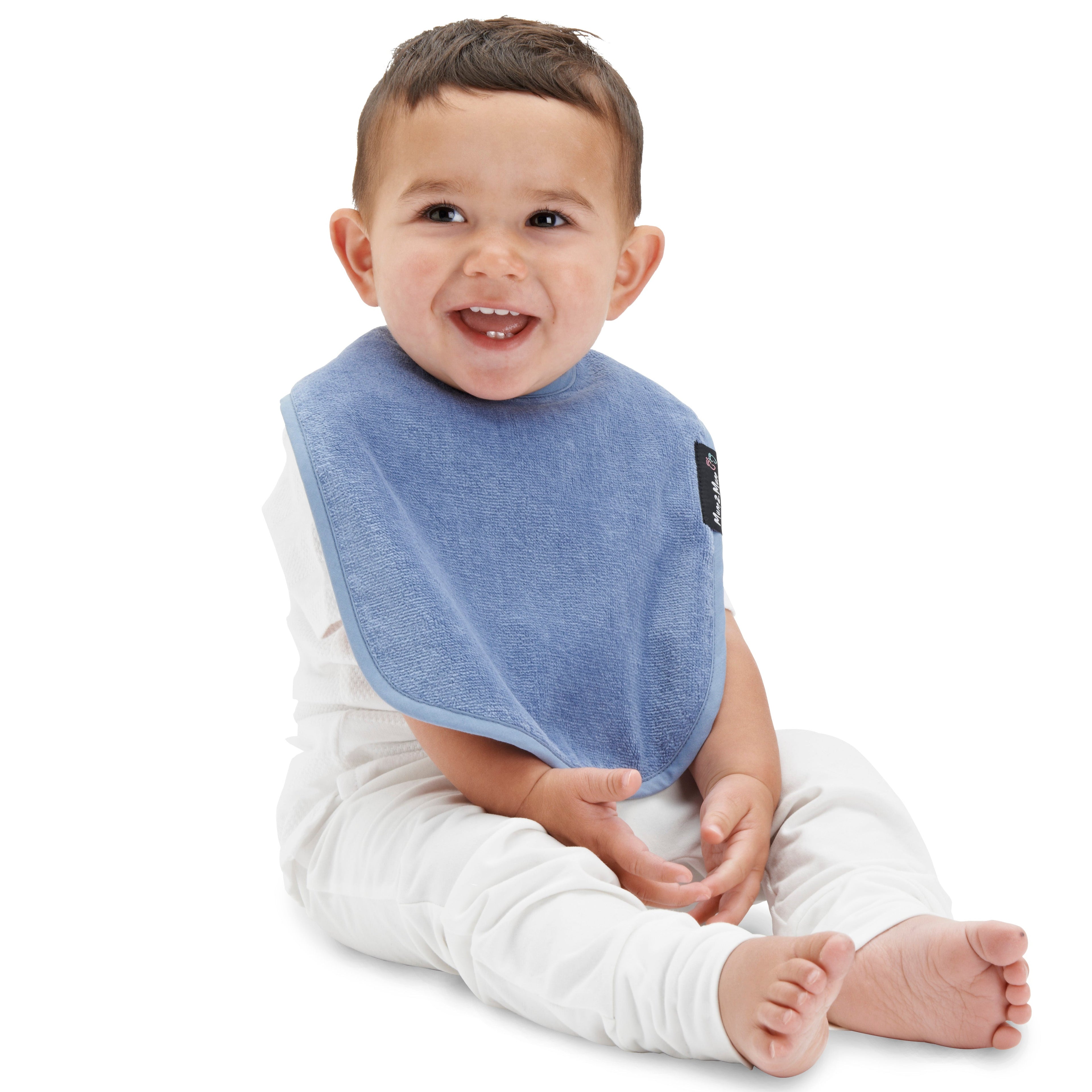 Denim Blue Bibs & Teether Gift Set