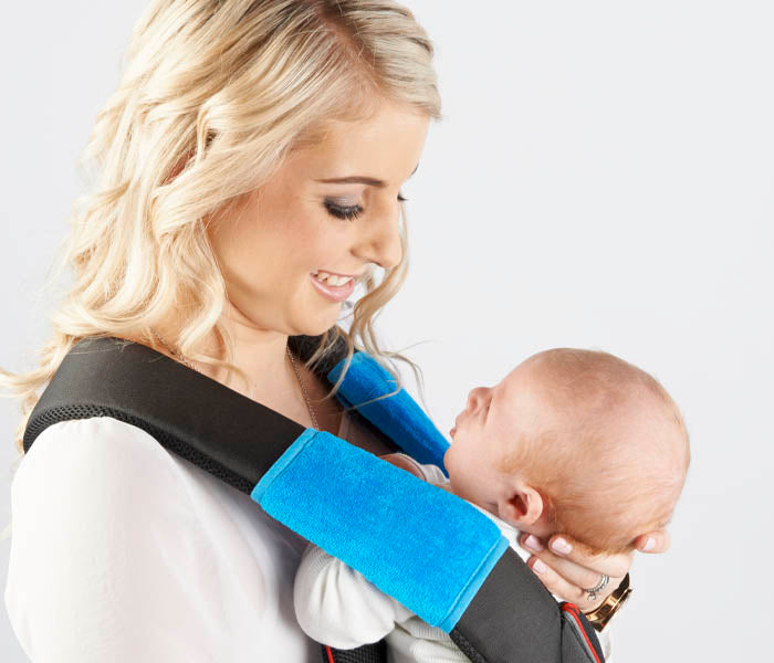 OUTLET - Mum 2 Mum Strap Cover Sucking Pads - Lime & Yellow, 2 Pairs