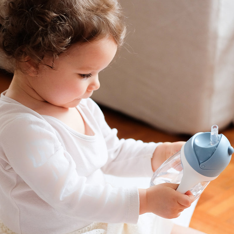 Béaba Tritan Straw Cup - Blue - 300ml