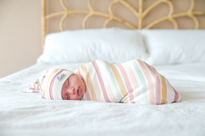Copper Pearl Knitted Swaddle Blanket - Enchanted