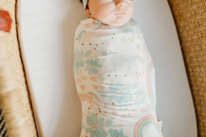Copper Pearl Knitted Swaddle Blanket - Whimsy