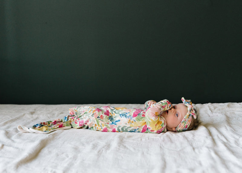 Copper Pearl Newborn Gown - Lark