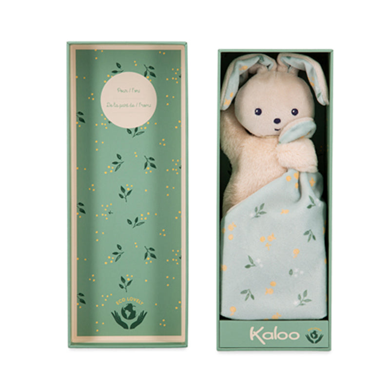 Kaloo Carre Douceur Doudou Rabbit - Citrus Bouquet - 17cm