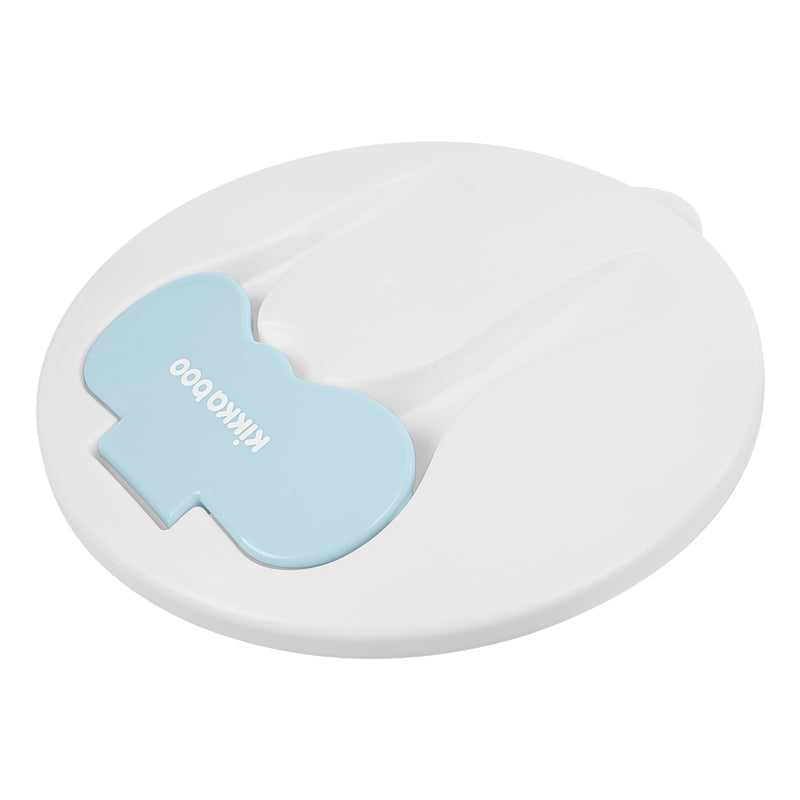 Kikka Boo Bowl 4 In 1 with Fork, Spoon, Bowl - Blue