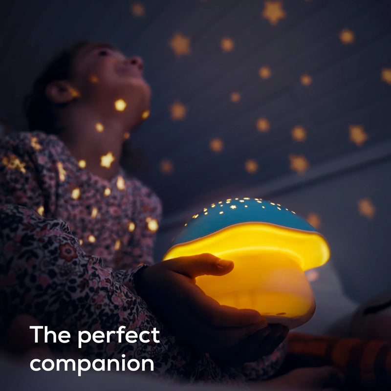 Pabobo by Angelcare Mushroom Musical Stars Projector  - Blue