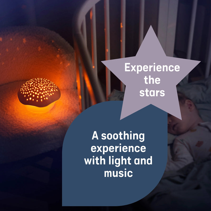 Pabobo by Angelcare Mushroom Musical Stars Projector  - Pink