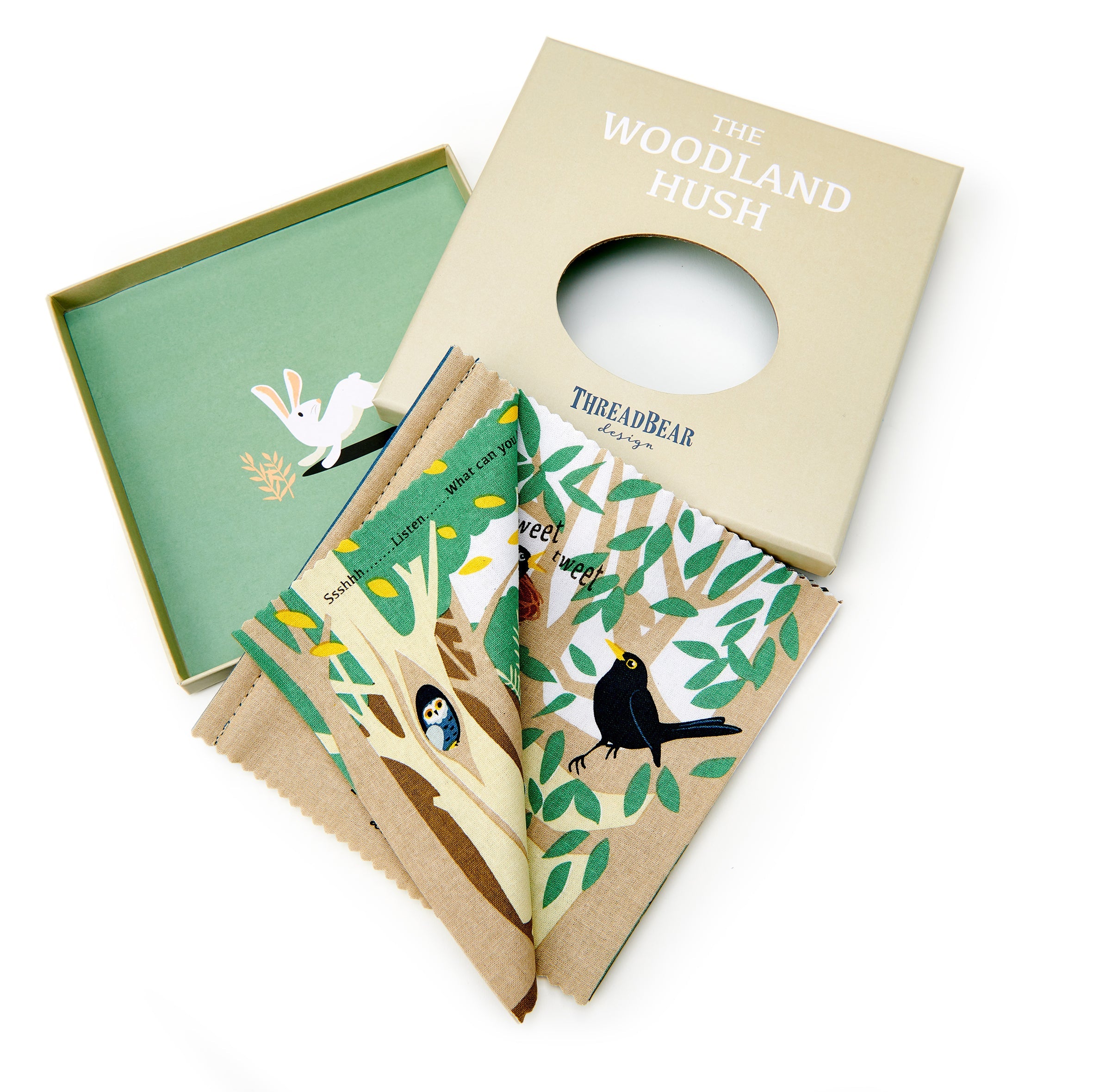 ThreadBear Design The Woodland Hush Rag Book