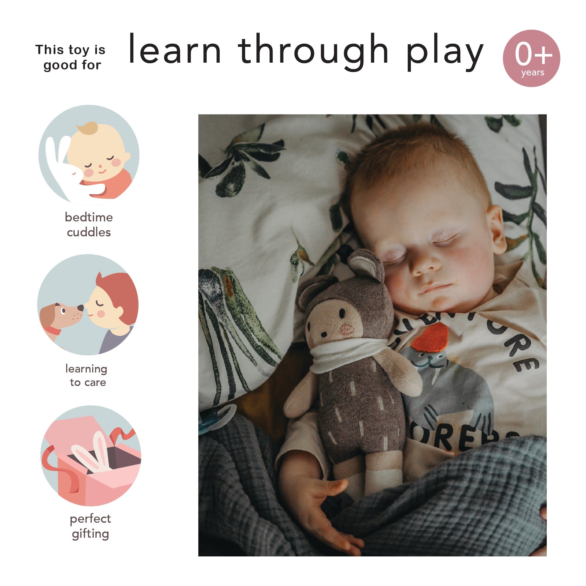ThreadBear Design Baby Beau Knitted Doll