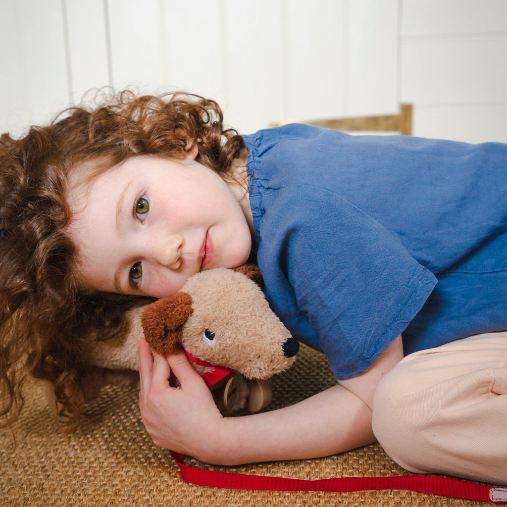 ThreadBear Design Dudley Pull Along Cuddly Dog