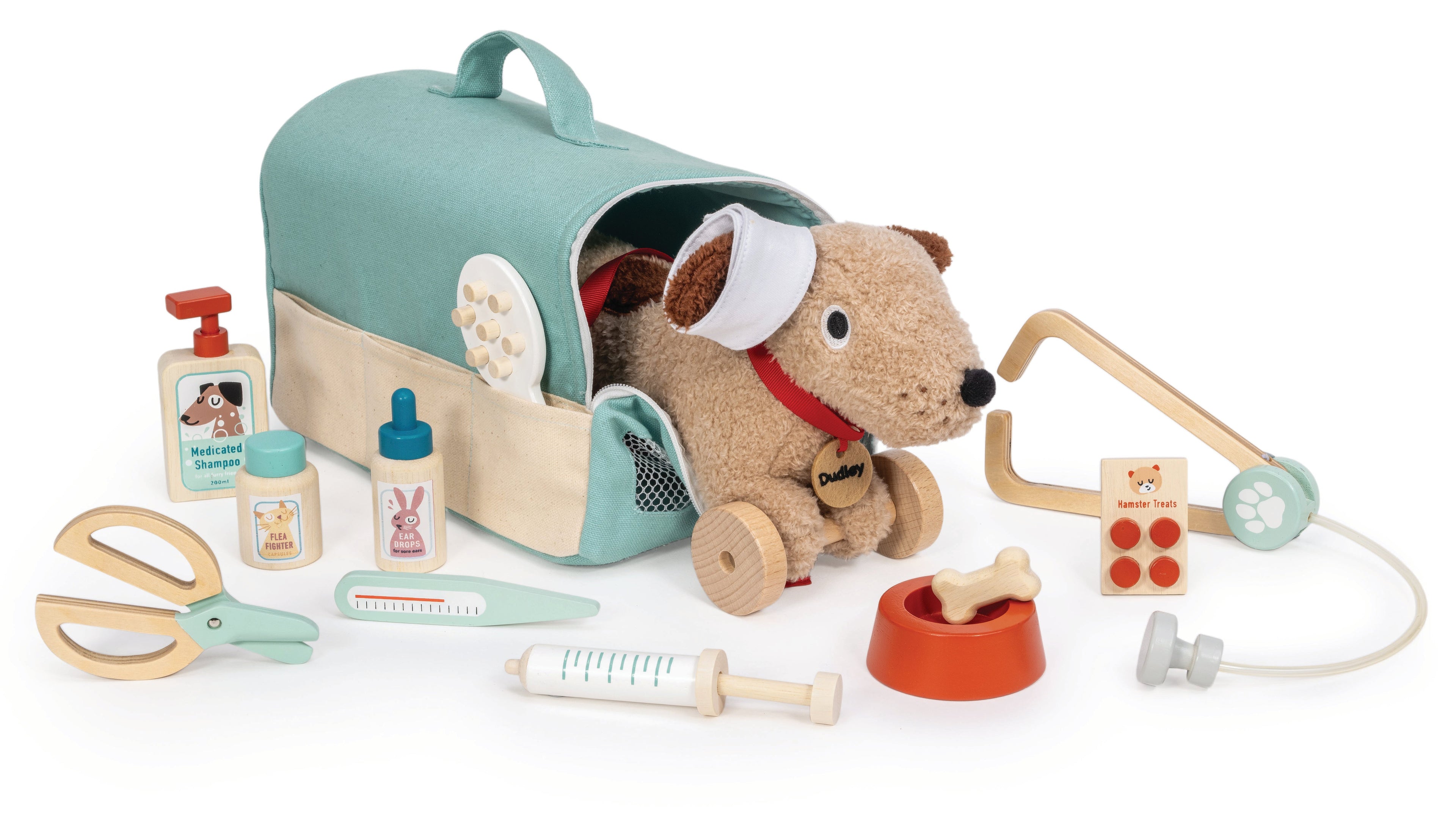 Wooden Animal Rescue Vet Playset