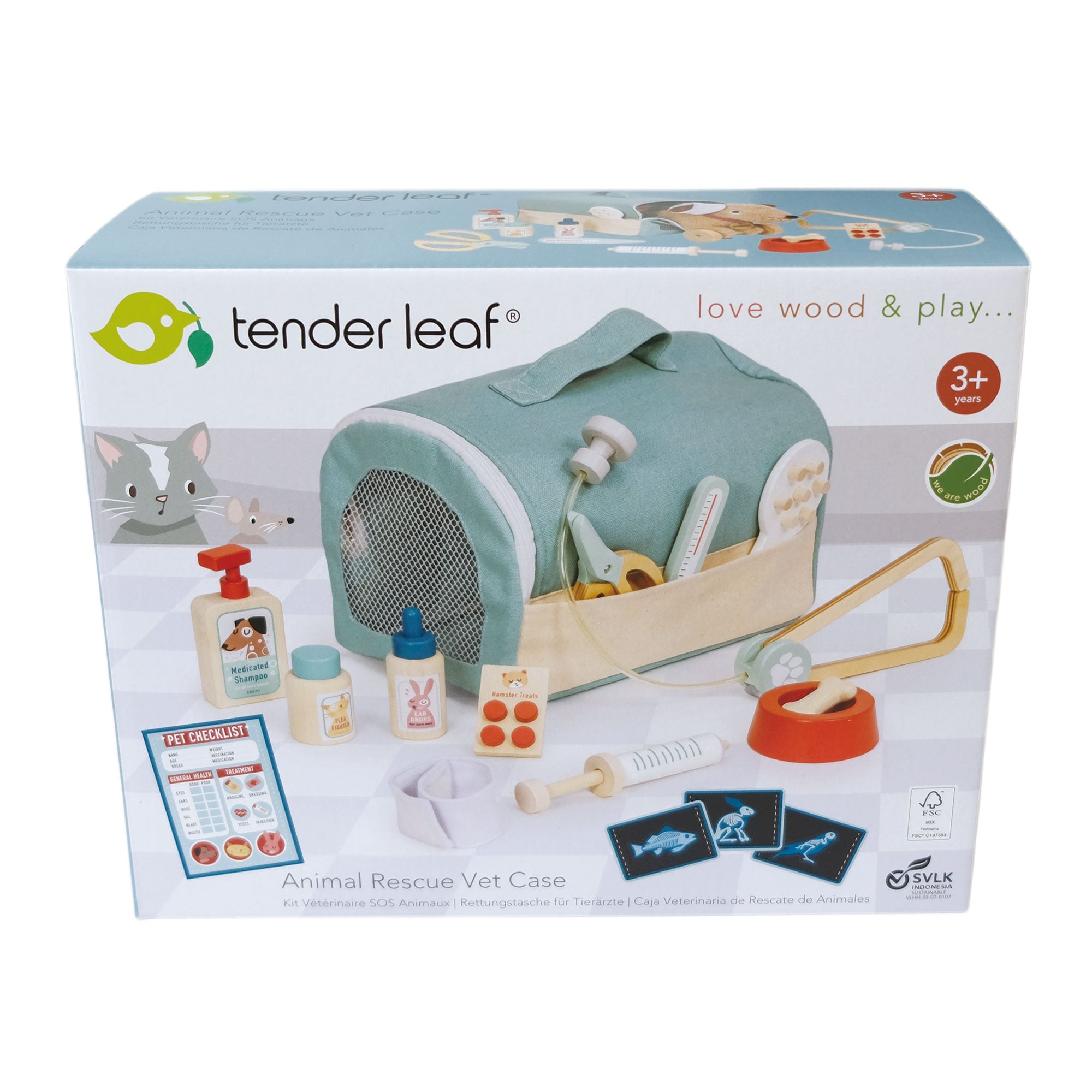 Wooden Animal Rescue Vet Playset