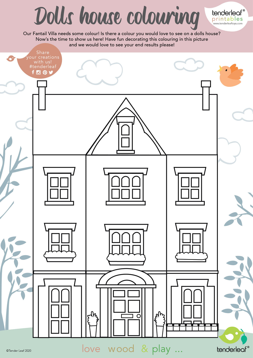 Fantail Hall Wooden Dolls House