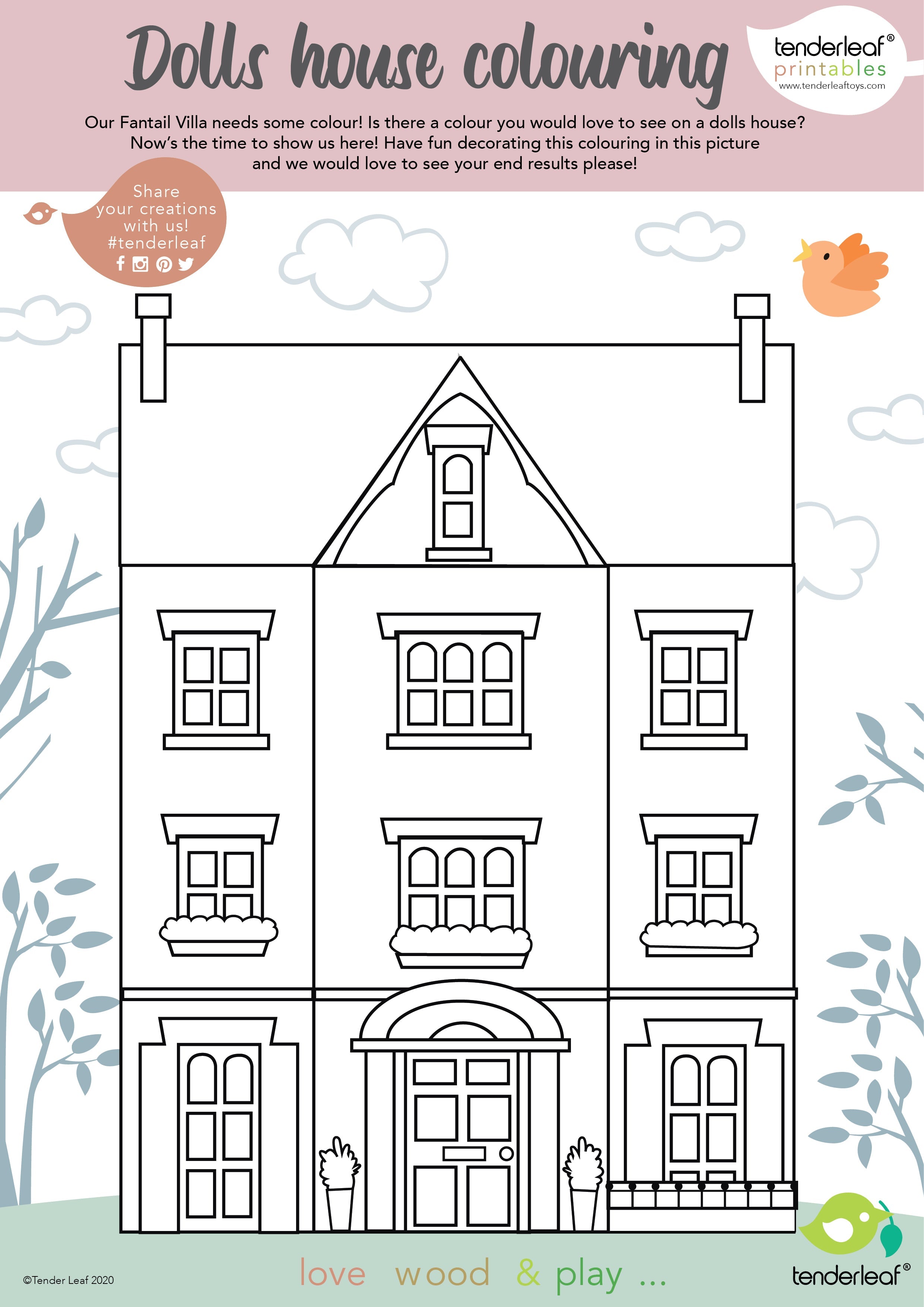 Fantail Hall Wooden Dolls House