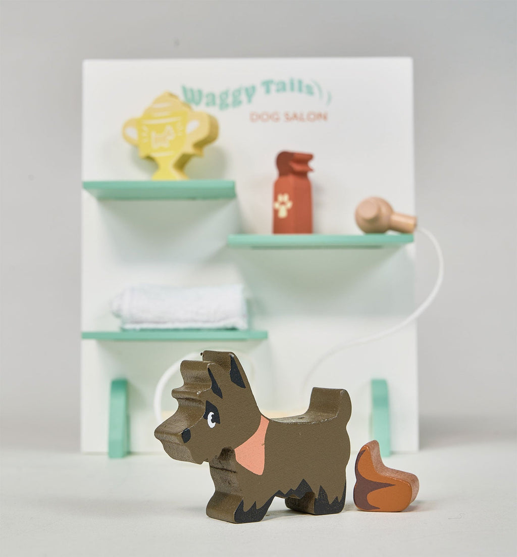 Wooden Waggy Tails Dog Salon Playset