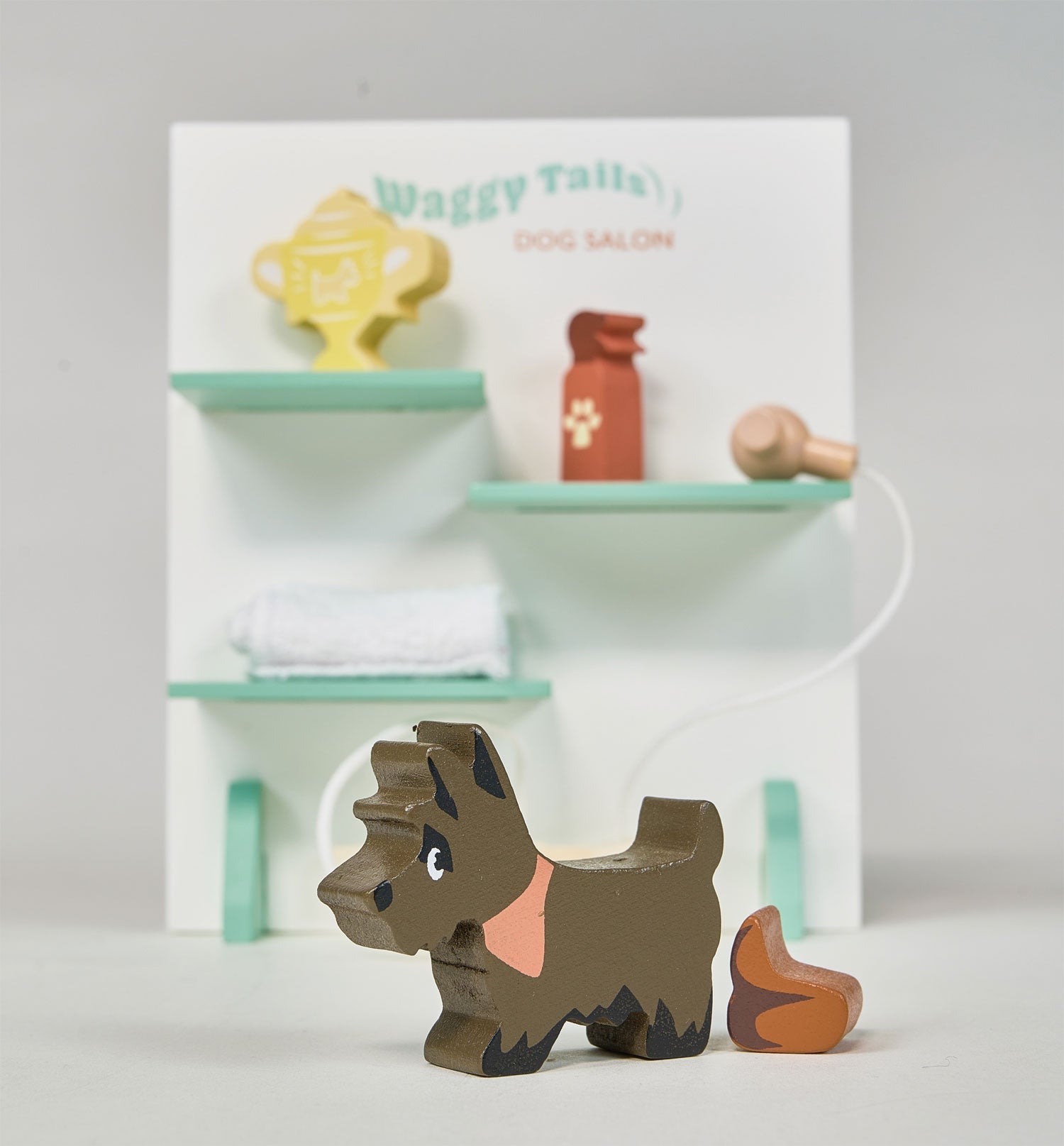 Wooden Waggy Tails Dog Salon Playset